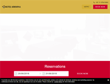 Tablet Screenshot of hotelkrishnadelhi.com